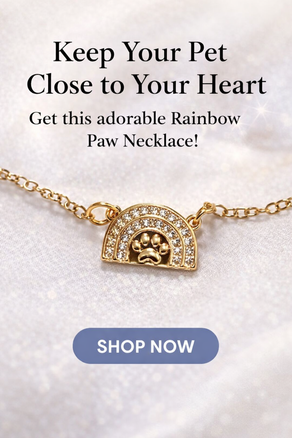 Rainbow Paw Necklace