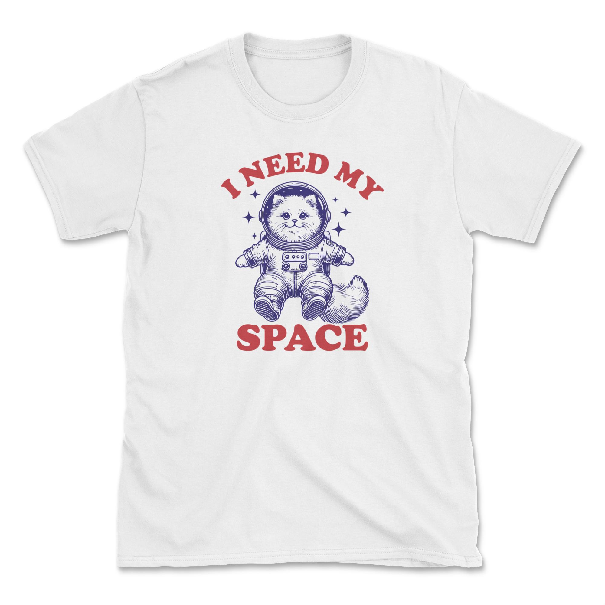 I Need My Space - Front Print (Adult Short Sleeve T-Shirt)