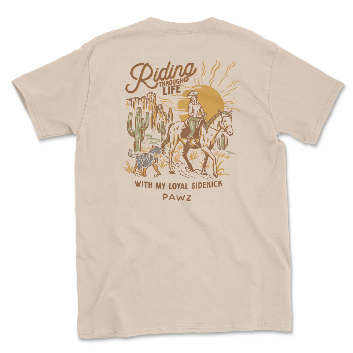 Blue Heeler Loyal Sidekick (Adult Short Sleeve T-Shirt)