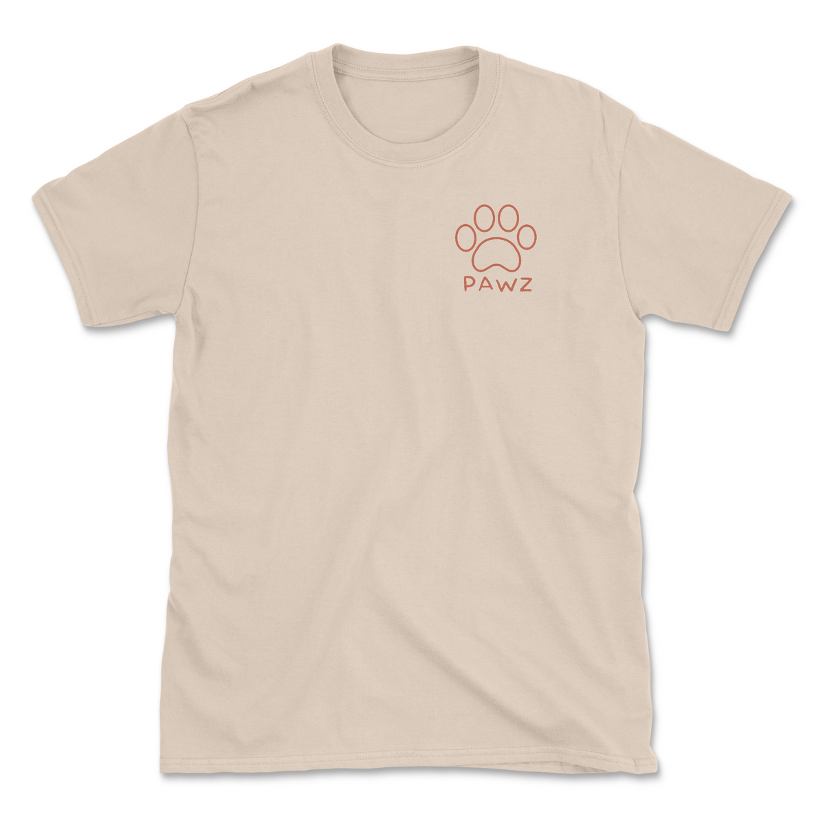 Coastal Canine - orange (Adult Short Sleeve T-Shirt)
