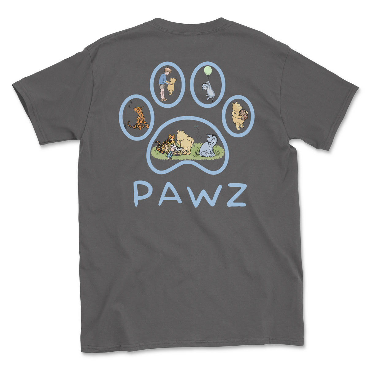 Pooh Paw - Charcoal (Adult Short Sleeve T-Shirt) Limited Edition