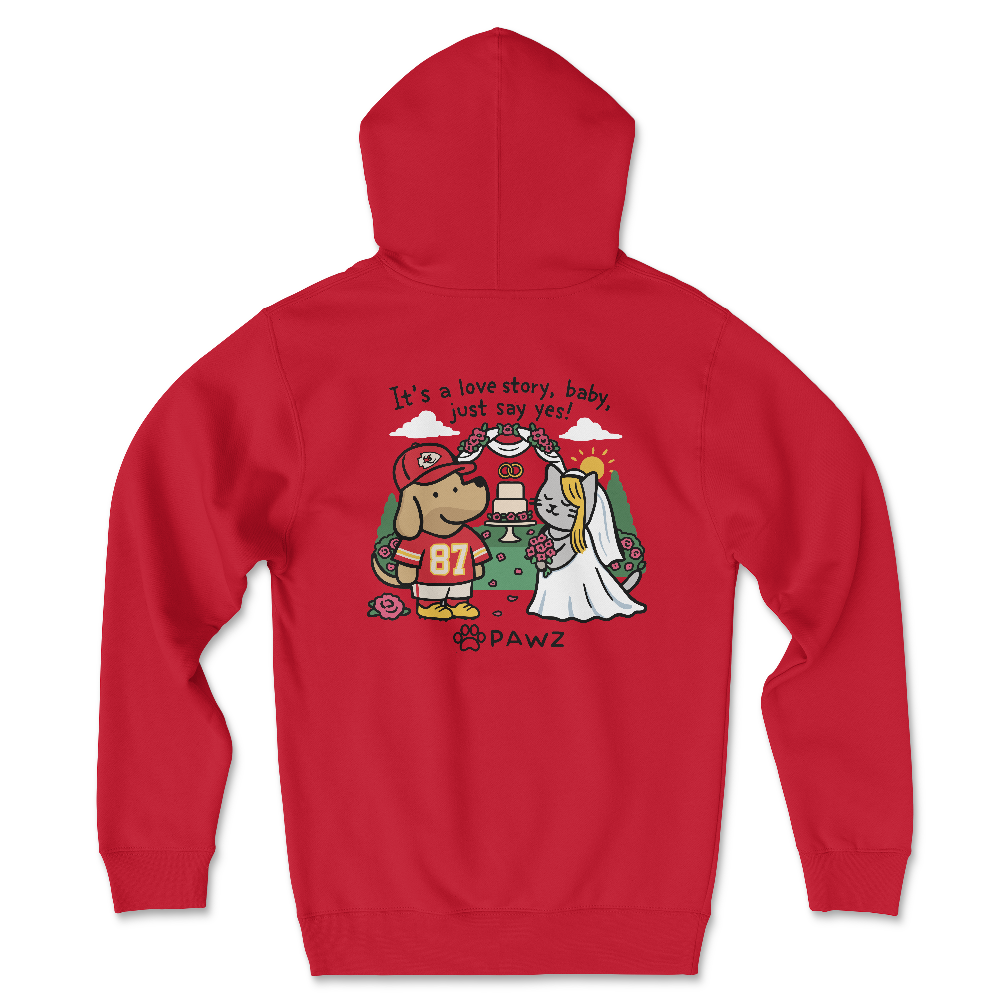 Love Story - Red (Adult Hoodie) (Super Sale)