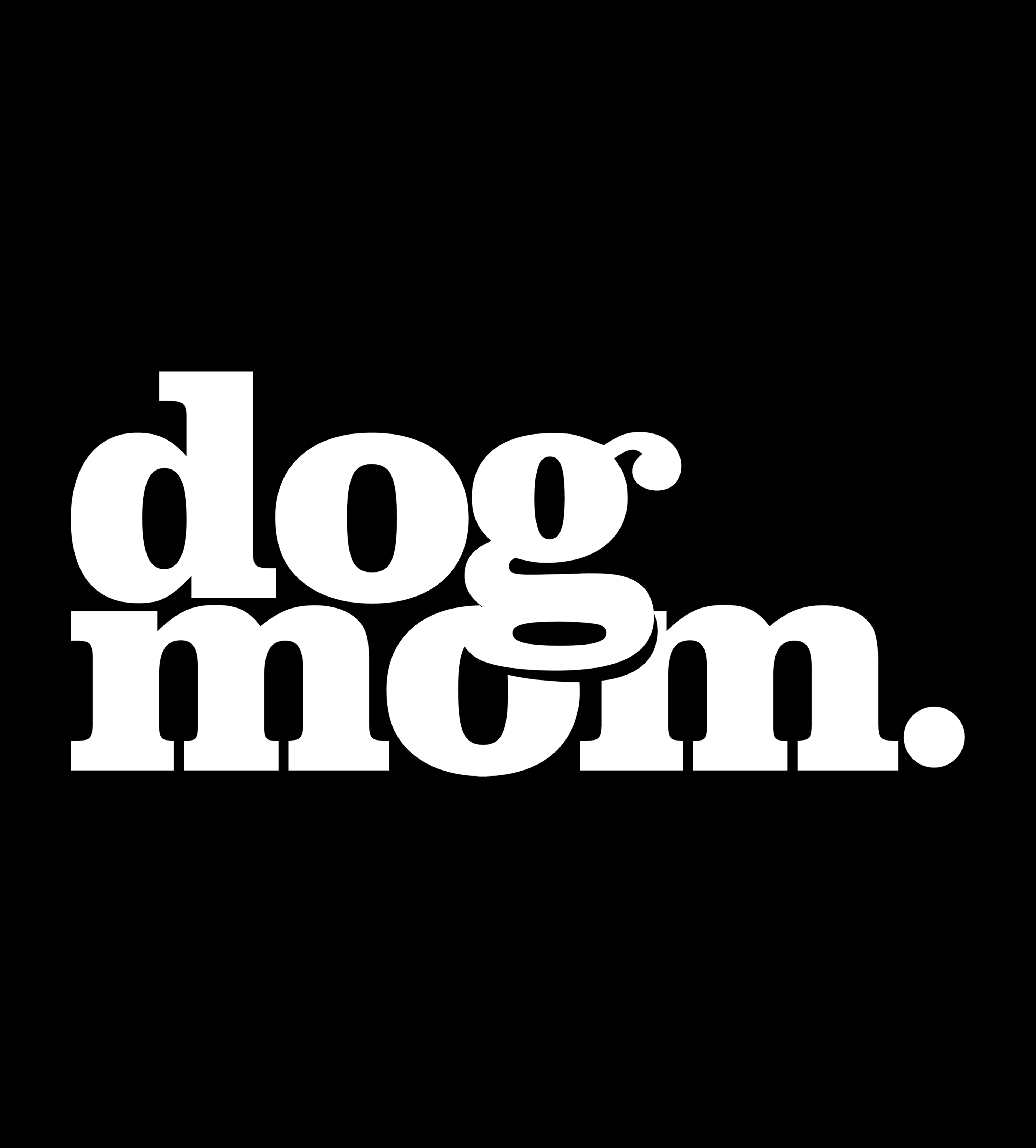 Dog Mom (White) - Black (Adult Crewneck)