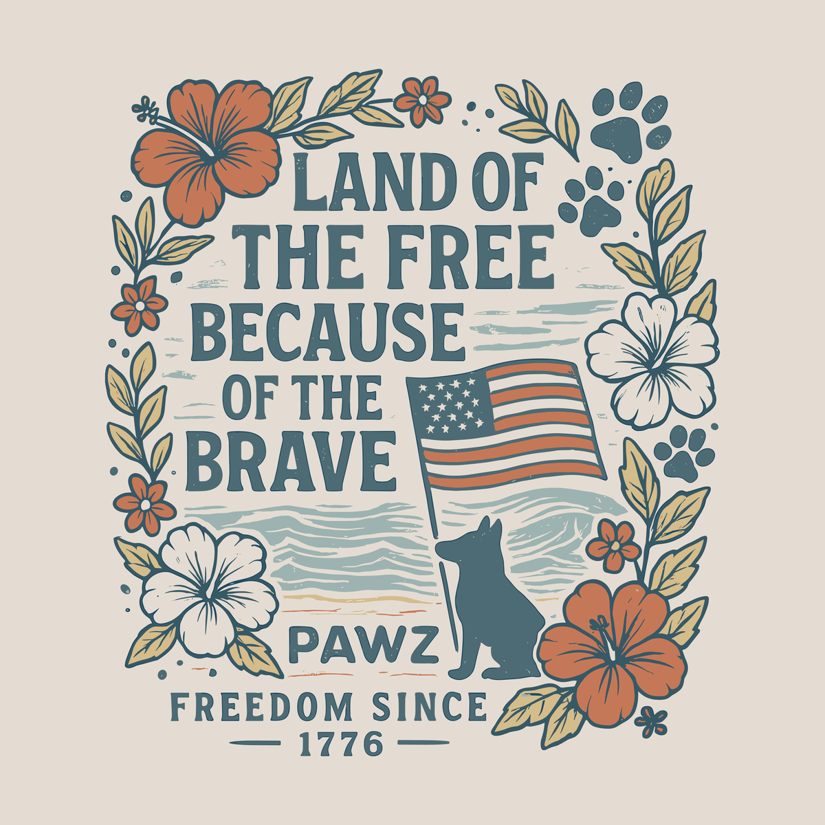 Land Of The Free (Adult Short Sleeve T-Shirt)