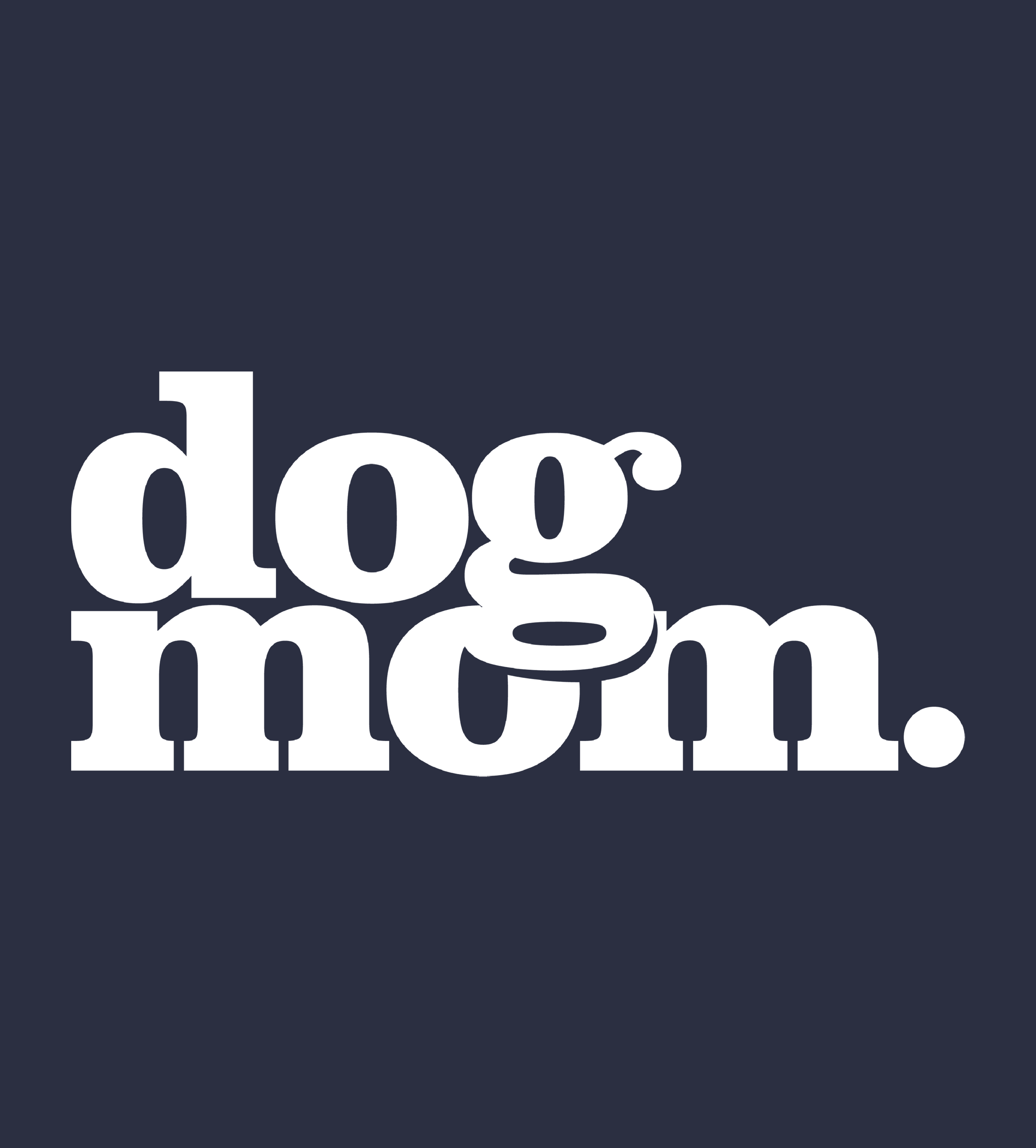 Dog Mom (White) - Navy (Adult Crewneck)