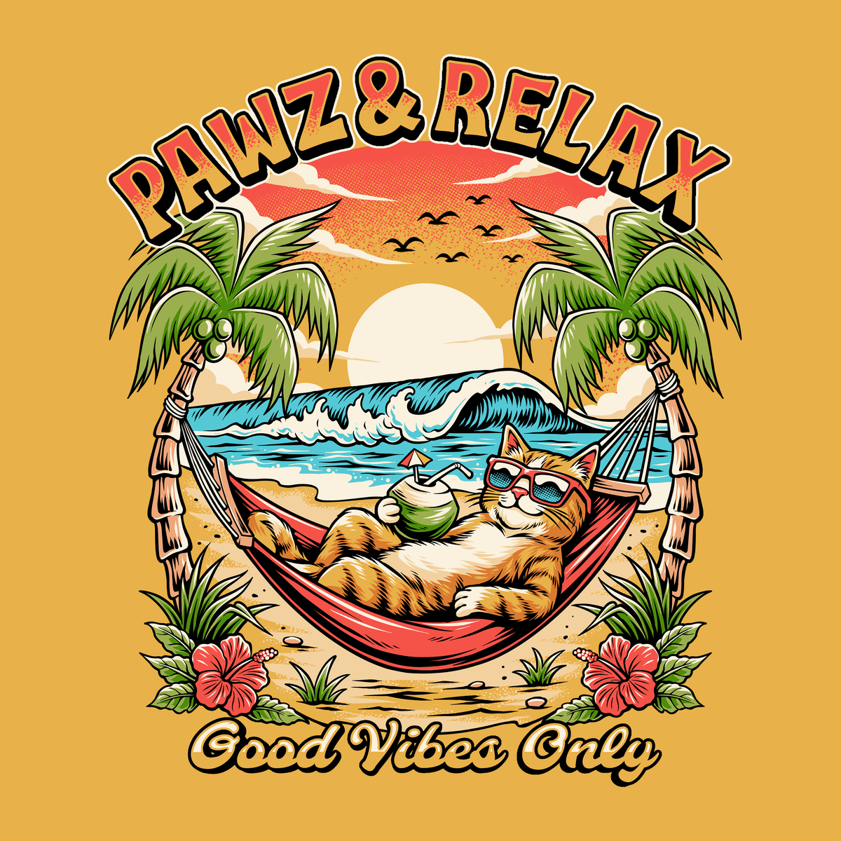 Pawz & Relax (Adult Short Sleeve T-Shirt)
