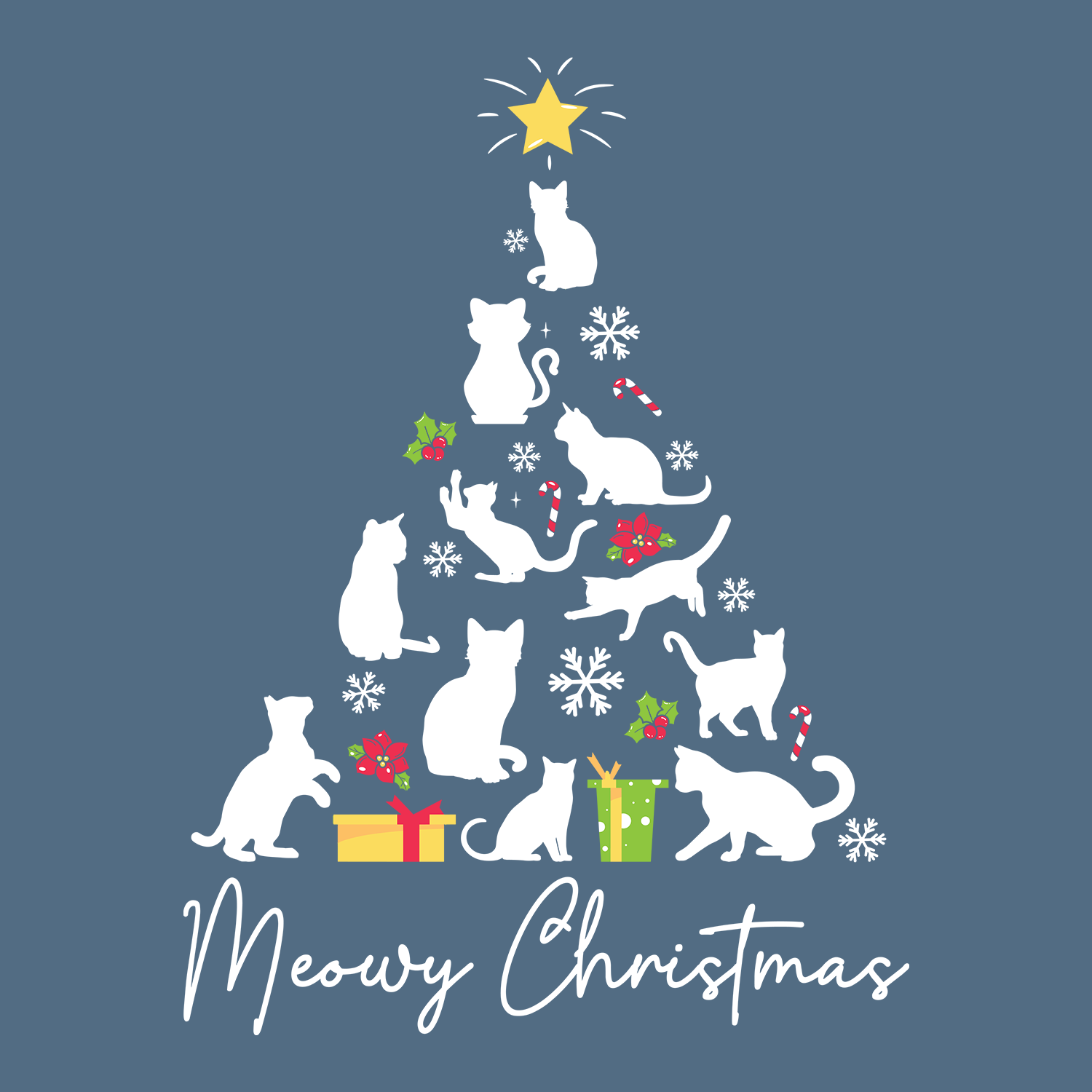 Kitty Tree (Adult Short Sleeve T-Shirt)