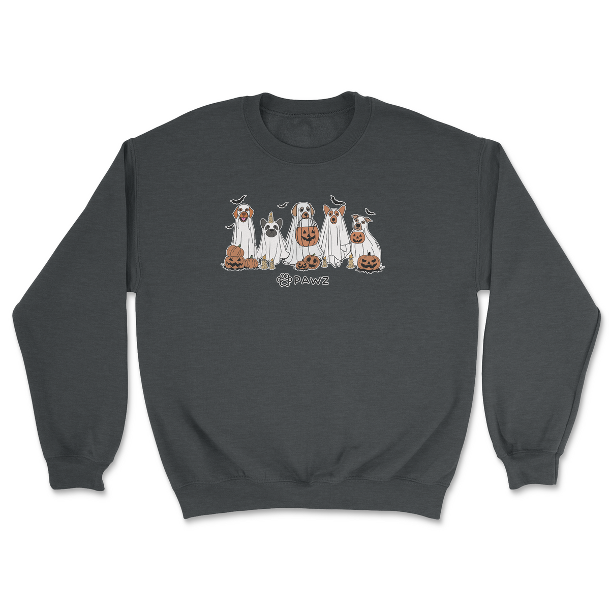Spooky Squad (Front Print) (Adult Crewneck)