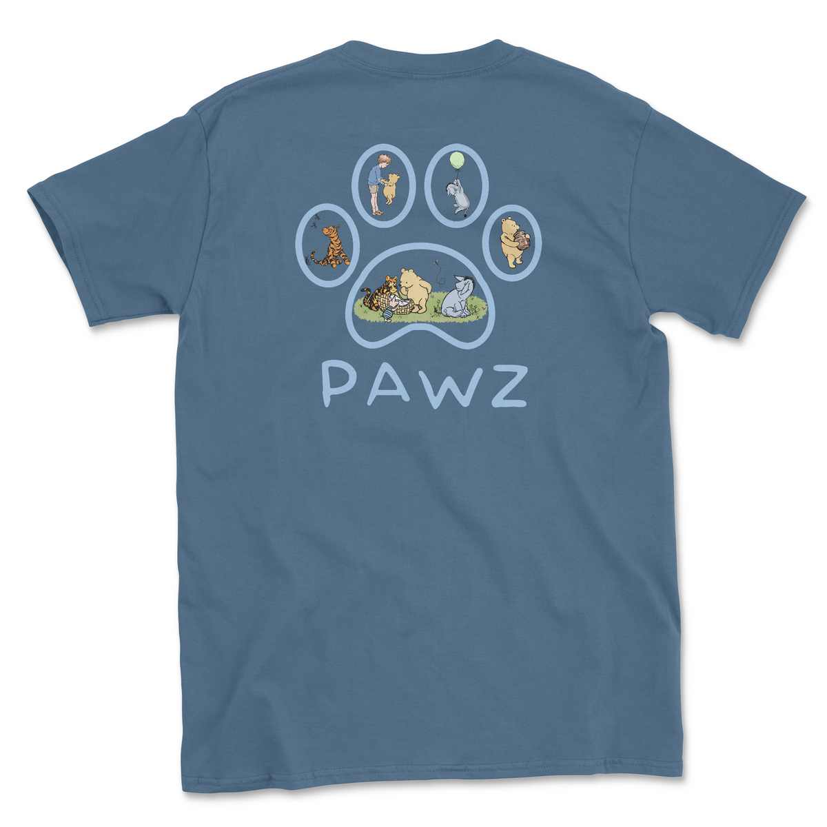 Pooh Paw - Indigo (Adult Short Sleeve T-Shirt) Limited Edition