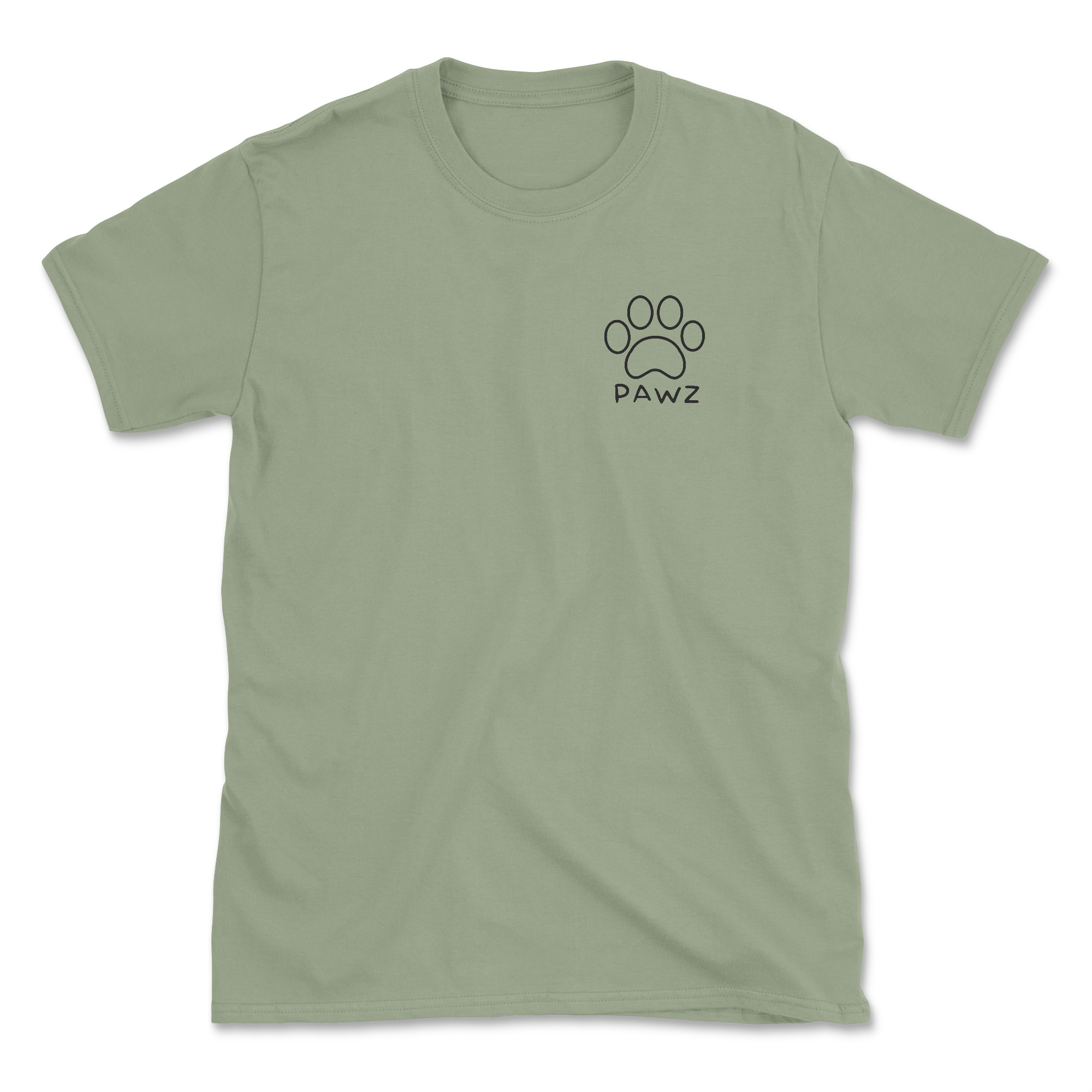 Outdoor Outline (Sage) (Adult Short Sleeve T-Shirt)