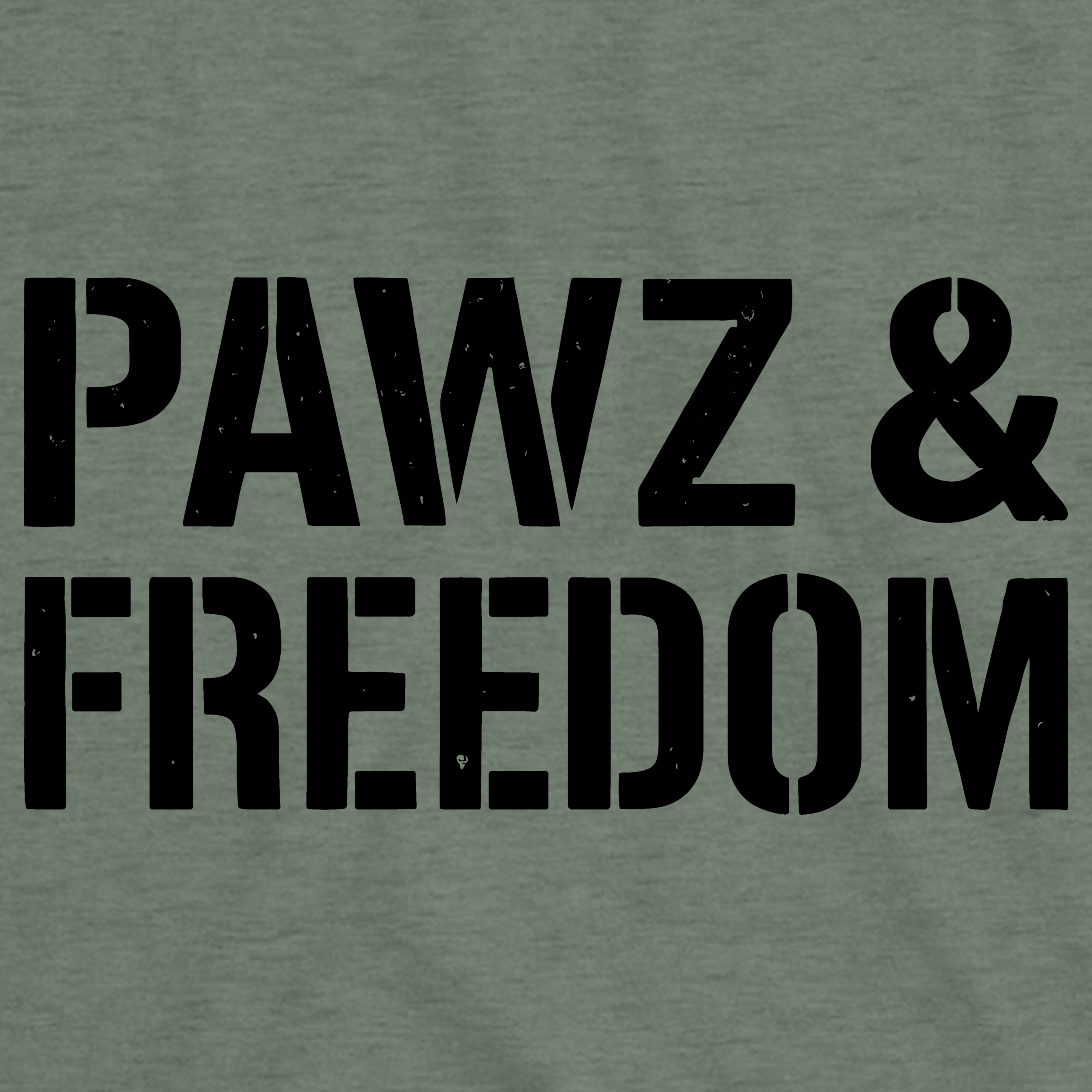 Pawz & Freedom (Front Print) (Adult Short Sleeve T-Shirt)