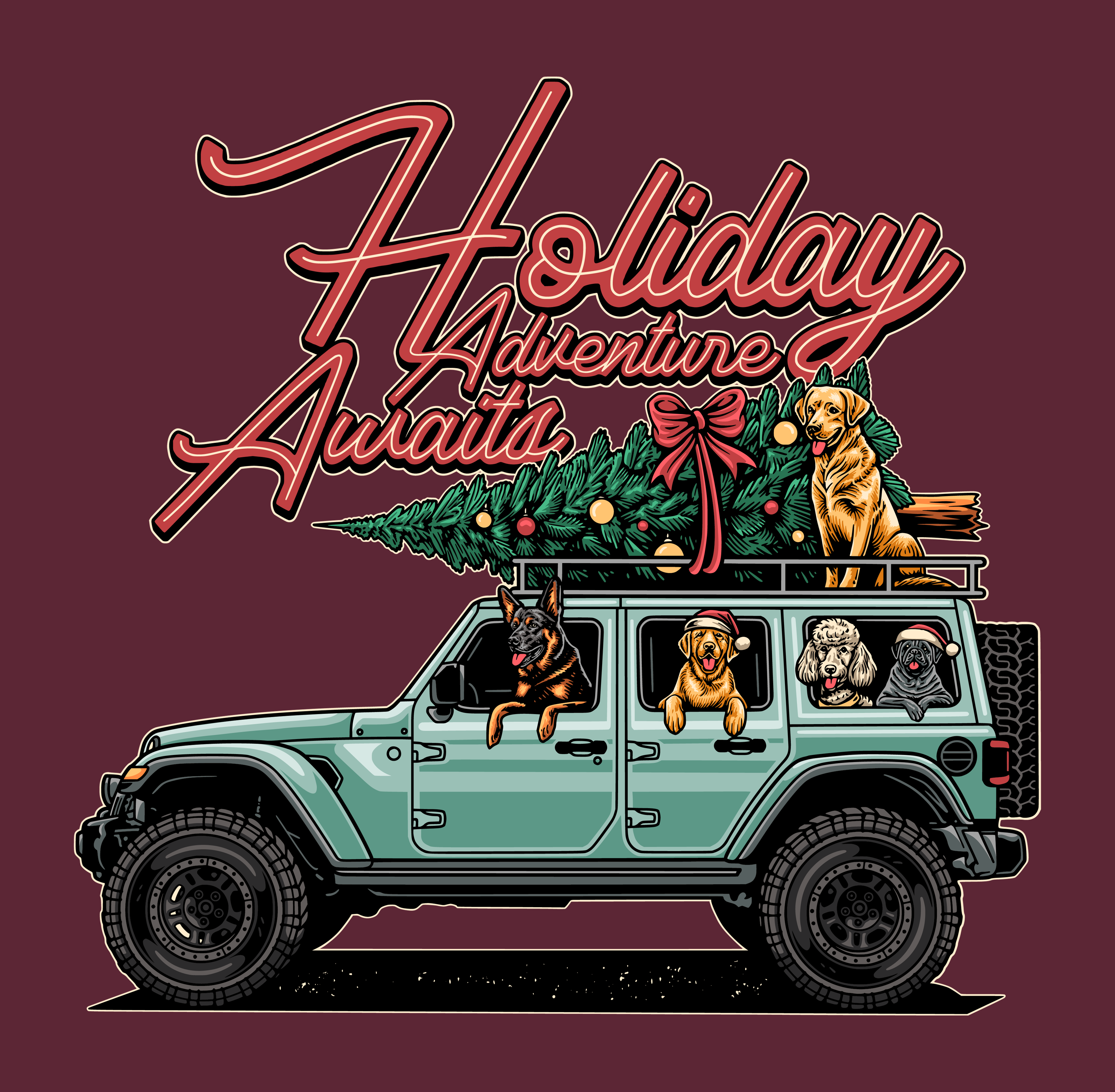 Adventure Awaits - Winter (Adult Short Sleeve T-Shirt)